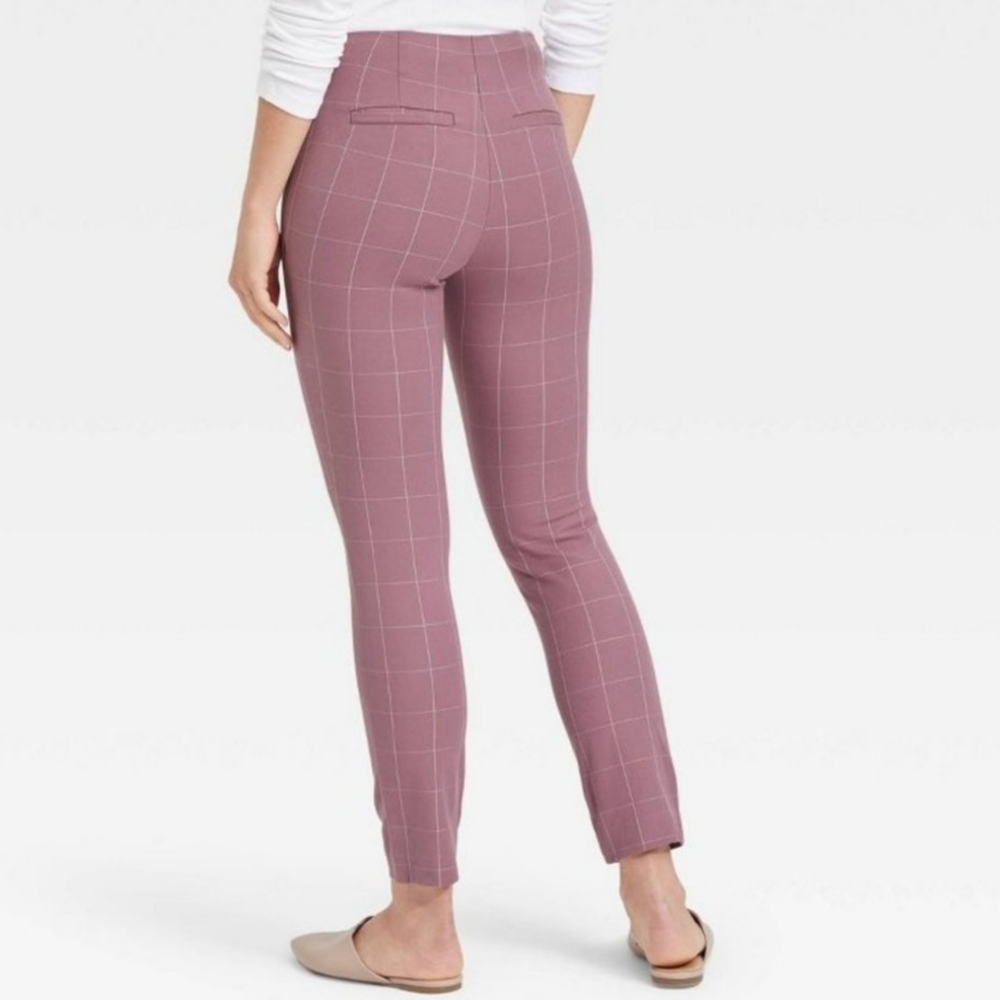 NWT A New Day Side Zip Grid Pattern High Rise Skinny Ankle Pants - Picture 10 of 10